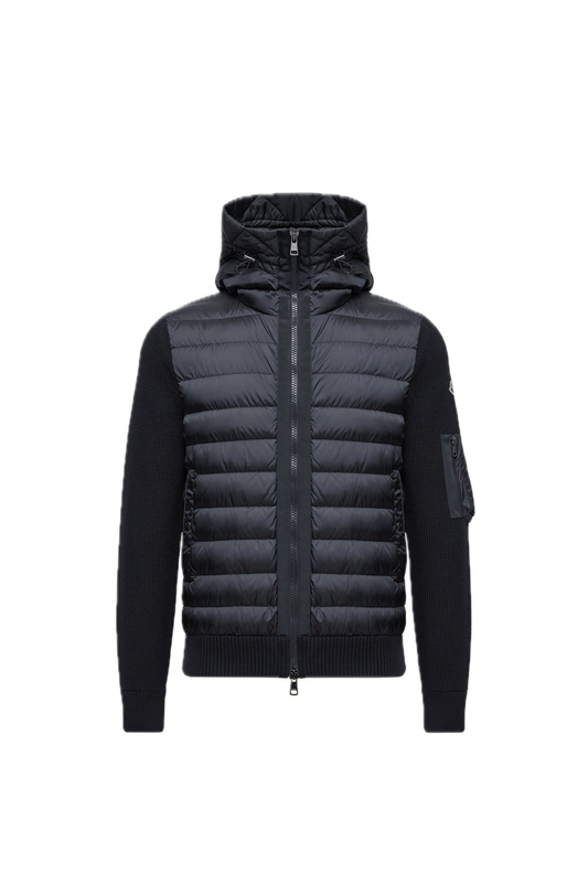Cardigan zippé matelassé